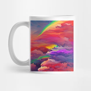 Aesthetic Rainbow Sky Mug